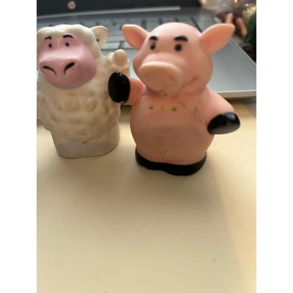Fisher Price Little People Farm Animals, Horse Sheep Pig Figures Vintage Style